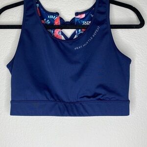 Jadelynn Brooke sports bra Sz large EUC